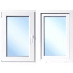 OknaDvereNaMiru.cz Plastové okno otevíravé i sklopné, levé, bílá / bílá, 80x100 cm – Hledejceny.cz