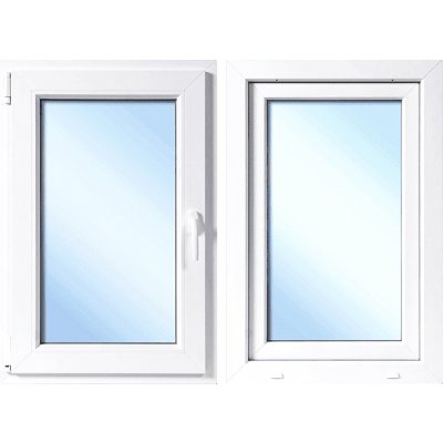 OknaDvereNaMiru.cz Plastové okno otevíravé i sklopné, levé, bílá / bílá, 80x100 cm – Hledejceny.cz