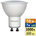 McLED LED GU10, 7W, 3000K, 600lm – Zboží Mobilmania