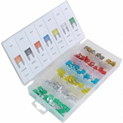 ASTA A-TC510 Autopojistky ploché nožové mini, 5 - 30 A, 120 ks – Sleviste.cz