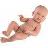 Panenka Llorens 73801 NEW BORN CHLAPEČEK realistická miminko s celovinylovým tělem 40 cm