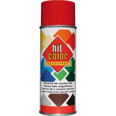 hitcolor Barva lesklá 400 ml RAL 3002 karmínová