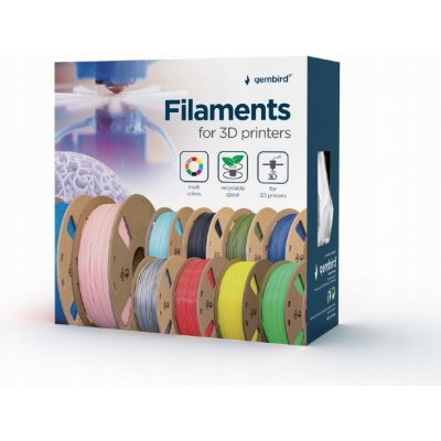 Gembird PLA 1,75 mm 100 g bílý – Zboží Živě