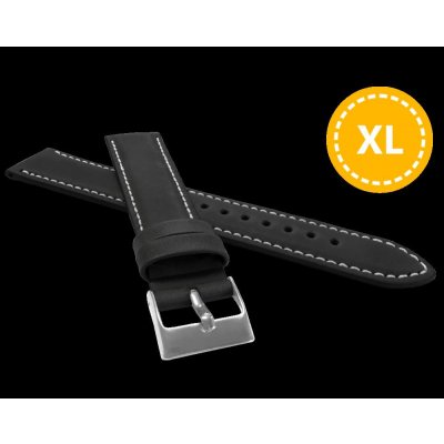 Lavvu Sport XL Prodloužený polstrovaný černý prošitý z luxusní kůže Top Grain 18 – Zboží Dáma