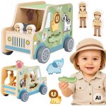 Tooky Toy vkladačka Zvieratká Safari auto 9 ks – Zboží Mobilmania