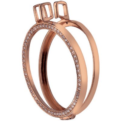 Hot Diamonds Stříbrný přívěsek Emozioni Reversible Coin Keeper Rose Gold DP557 – Hledejceny.cz