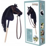 Kůň na tyči hobby horse HOPPIHORSE velikost A4 černý – Zboží Dáma