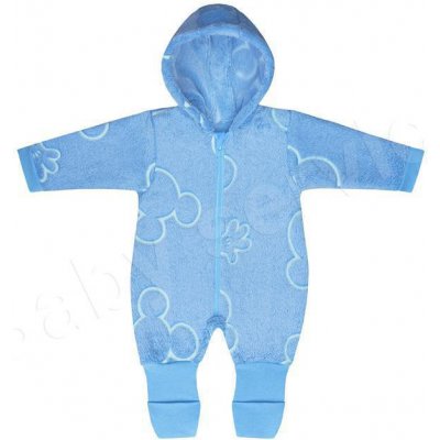 Baby Service Zimní kombinéza wellsoft s prodlouženým nápletem svítící ve tmě modrá – Zboží Dáma