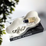 DESS Craft Studio Lago – Černá dekorační mísa s nadčasovou elegancí Barva: 1 - Mléčně bílá – Hledejceny.cz
