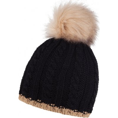 coFEE Braid Knit Zimní čepice černá-béžová – Hledejceny.cz