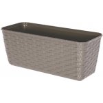 Prosperplast Ratolla truhlík s miskou 40 cm mocca – Hledejceny.cz