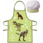 BrandMac Dětská zástěra s kuchařskou čepicí Dinosauři – Zboží Dáma