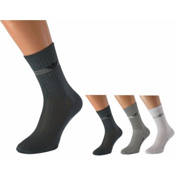 Kuks Pracovní ponožky OTO se stříbrem Světle šedé