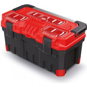 PROSPERPLAST TITAN PLUS Plastový kufr na nářadí červený 554 x 286 x 276 mm NTP22A
