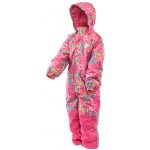 Pidi Lidi Kombinéza zimní se vzorem kytiček růžová – Sleviste.cz