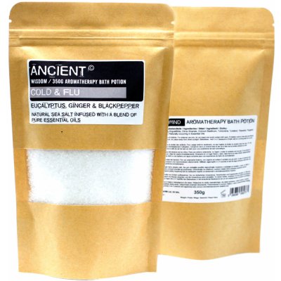 Ancient Wisdom aromaterapeutická sůl do koupele Nachlazení a Chřipka 350 g – Zboží Mobilmania