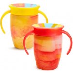 Munchkin Miracle 360° Tie Dye Cup Tropical žlutý a červený 2 ks 207 ml – Zboží Dáma