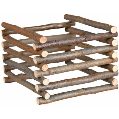 Trixie Natural Living dřevěný přírodní stojan na seno 15 x 11 x 15 cm – Zboží Dáma