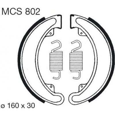 LUCAS Brzdové čelisti LUCAS MCS 802