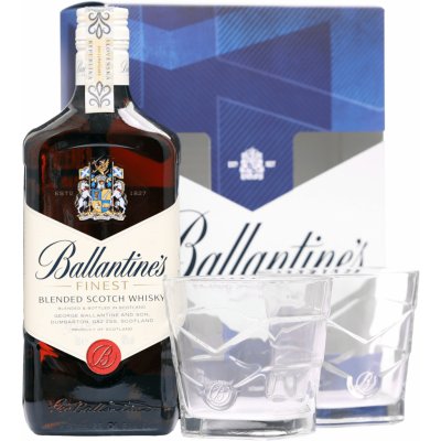 Ballantine’s 40% 0,7 l (dárkové balení 2 sklenice) – Sleviste.cz