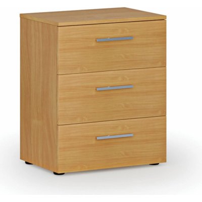 Primo Kancelářská komoda ke stolu WOOD, 740 x 600 x 420 mm, buk – Zboží Mobilmania