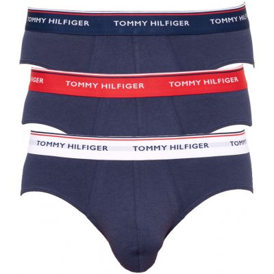 Tommy Hilfiger slipy tmavě modré 1U87903766 904 3Pack – Zbozi.Blesk.cz