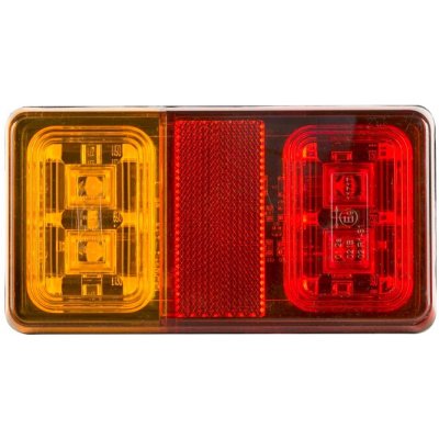 Zadní LED svítilna na přívěsný vozík L+P 12/24V 16LED s kabelem | Zboží Auto