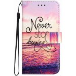 VSECHNONAMOBIL 138481 ART Peněženkový kryt pro Honor 600 Lite NEVER STOP DREAMING – Sleviste.cz