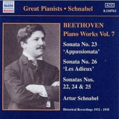 Artur Schnabel - Beethoven - Piano Works Vol. 7 - 1932-35 - Sonatas Nos. 22-26 – Hledejceny.cz