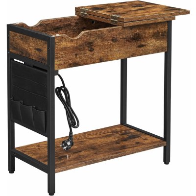 Songmics Vasagle Laurin s USB porty hnědý / černý – Sleviste.cz