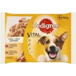 Pedigree Adult hovězí drůbeží v želé 4 x 100 g – Zbozi.Blesk.cz