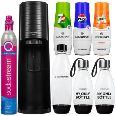 Sodastream Terra černý3 lahve + 3 sirupy – Zboží Dáma