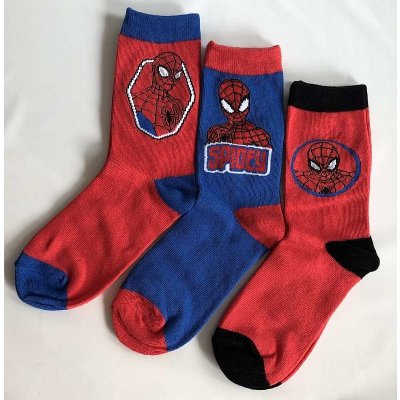 EUROSWAN 3 pack dětské ponožky Spiderman Bavlna – Zboží Mobilmania