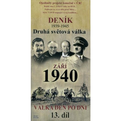 Deník 2. světové války - září 1940 DVD – Zboží Mobilmania