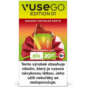 VUSE GO Edition 01 Strawberry Kiwi 20 mg 800 potáhnutí 1 ks