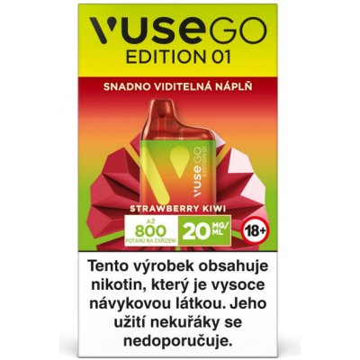 VUSE GO Edition 01 Strawberry Kiwi 20 mg 800 potáhnutí 1 ks – Zbozi.Blesk.cz