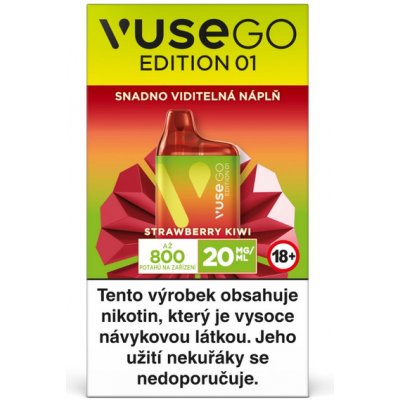 VUSE GO Edition 01 Strawberry Kiwi 20 mg 800 potáhnutí 1 ks – Zboží Mobilmania