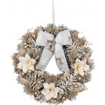 MagicHome Vianoce, prírodný s mašľou, 30 cm – Zboží Mobilmania