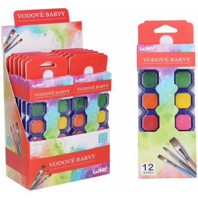 Wiky vodové barvy 12 ks – Zboží Dáma