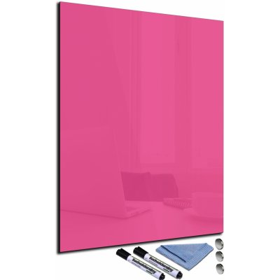 Glasdekor Magnetická skleněná tabule 60 x 40 cm růžová – Zbozi.Blesk.cz