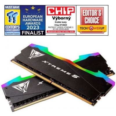 Patriot VIPER XTREME 5 DDR5 32GB 8000MHz CL38 (2x16GB) PVXR532G80C38K – Zbozi.Blesk.cz