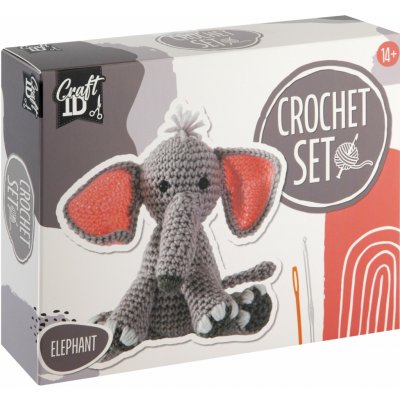 Grafix Háčkovaný slon 15 x 12 cm – Zboží Mobilmania