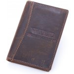 WILD Kožené pouzdro na doklady a karty tmavě hnědé 5521 – Zboží Živě