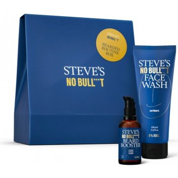 Steve's No Bull***t péče pro podporu růstu vousů 30 ml + čisticí gel na obličej 100 ml