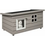 MM Handel PawHut Bouda s asfaltovou střechou šedá 87 x 52 x 44 cm – Hledejceny.cz