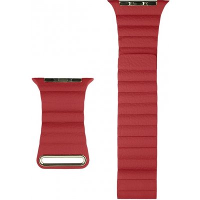 Coteetci kožený magnetický řemínek pro Apple Watch 38/40 mm WH5205-RD Červená – Zboží Mobilmania