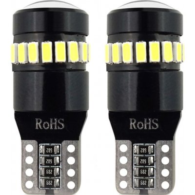 Žárovka LED CANBUS 18SMD 3014 + 1SMD T10 W5W White 12V/24V, 02446 – Zboží Dáma