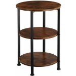 tectake 404257 odkládací stolek colchester, industrial tmavé dřevo – Hledejceny.cz