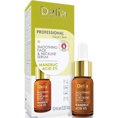 Delia Cosmetics Face Care Mandelic Acid vyhlazujicí sérum s kyselinou mandlovou na obličej krk a dekolt 10 ml