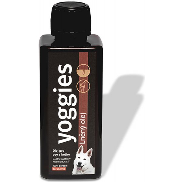 Vitamíny pro psa Yoggies Lněný olej pro psy a kočky 500 ml
